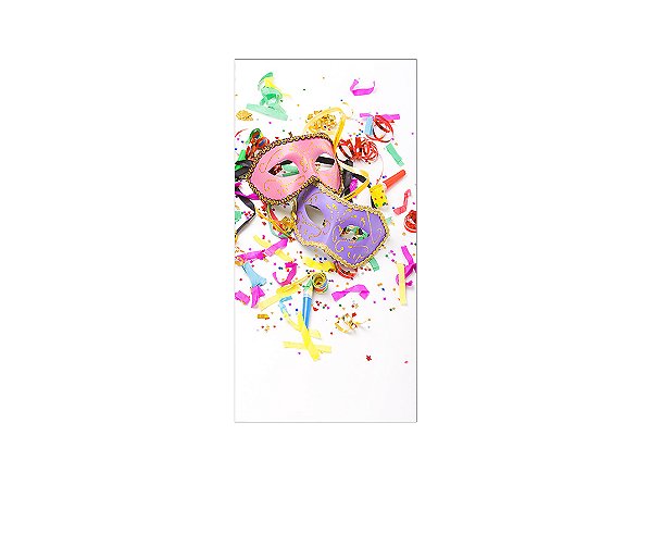 Painel De Festa Vertical 1,00 x 2,00 - Máscaras Carnavalescas 016