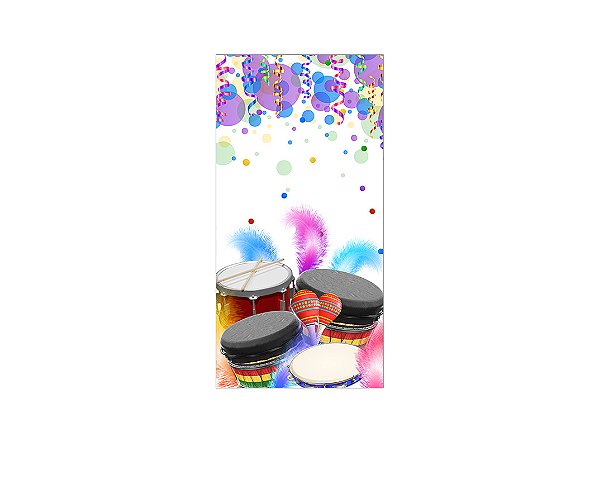 Painel De Festa Vertical 1,00 x 2,00 - Folia de Carnaval 025