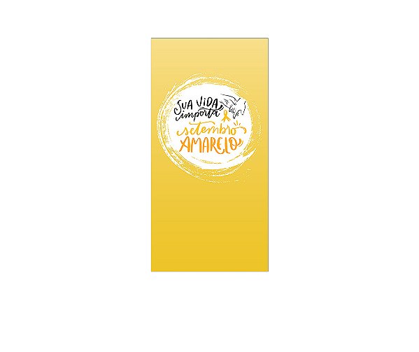 Painel De Festa Vertical 1,00 x 2,00 - Setembro Amarelo Mãos 015
