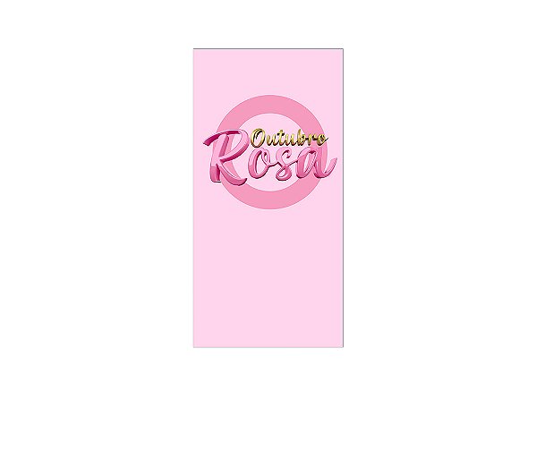 Painel De Festa Vertical 1,00 x 2,00 - Outubro Rosa Circulo 020