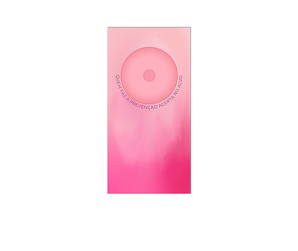 Painel De Festa Vertical 1,00 x 2,00 - Outubro Rosa Prevenção 022