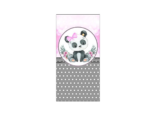 Painel De Festa Vertical 1,00 x 2,00 -  Panda Aquarela 002
