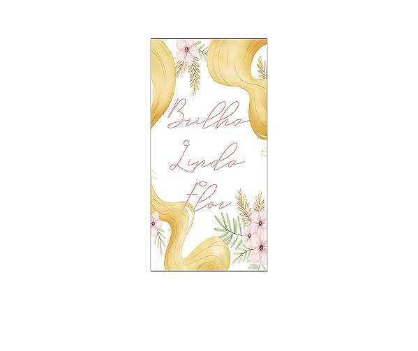 Painel De Festa Vertical 1,00 x 2,00 - Brilha Linda Flor Princesa 002