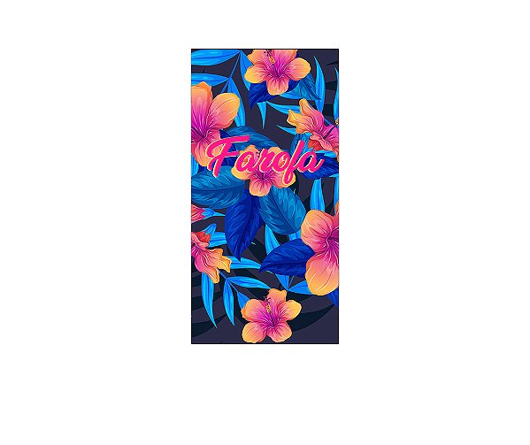 Painel De Festa Vertical 1,00 x 2,00 - Farofa Tropical 003