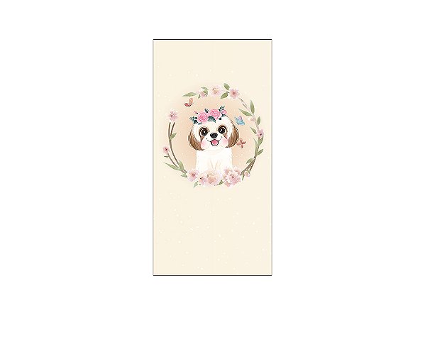 Painel De Festa Vertical 1,00 x 2,00 -  Cachorrinhas Pet Cute 004