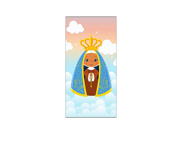Painel De Festa Vertical 1,00 x 2,00 - Nossa Senhora Cute Céu 002