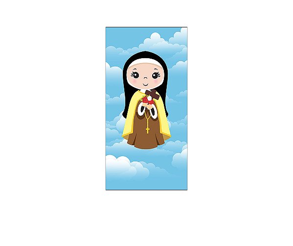 Painel De Festa Vertical 1,00 x 2,00 - Santa Teresinha do Menino Jesus Cute 020
