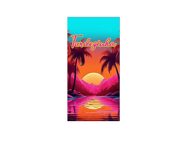 Painel De Festa Vertical 1,00 x 2,00 - Tardezinha Por Do Sol 008