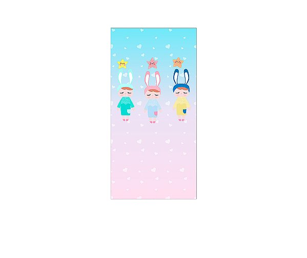 Painel De Festa Vertical 1,00 x 2,00 - Boneca Metoo Desenho Estrelas 012