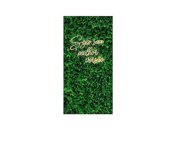 Painel De Festa Vertical 1,00 x 2,00 - Efeito Muro Inglês Seja Sua Melhor Versão 027