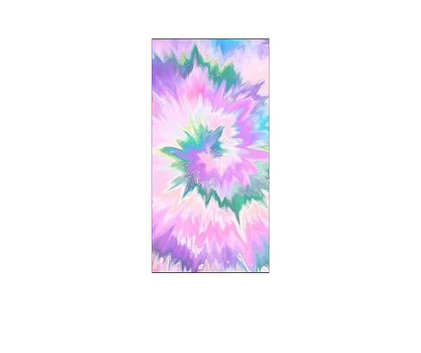 Painel De Festa Vertical 1,00 x 2,00 - Tie Dye Lilás 005