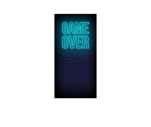 Painel De Festa Vertical 1,00 x 2,00 - Game Over 003