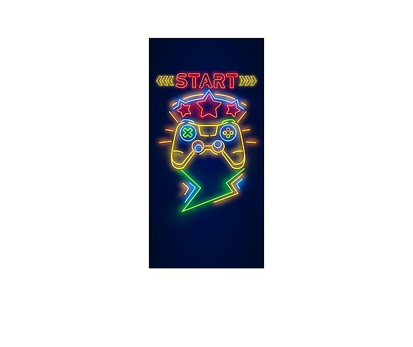 Painel De Festa Vertical 1,00 x 2,00 -  Video Game Start 009