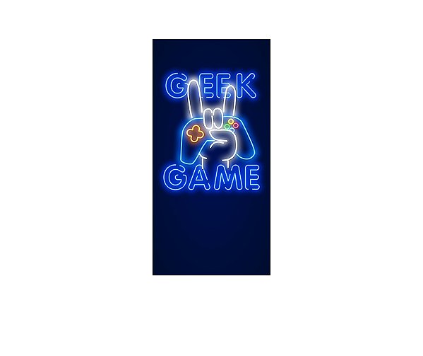 Painel De Festa Vertical 1,00 x 2,00 -  Jogos Geek Game 010
