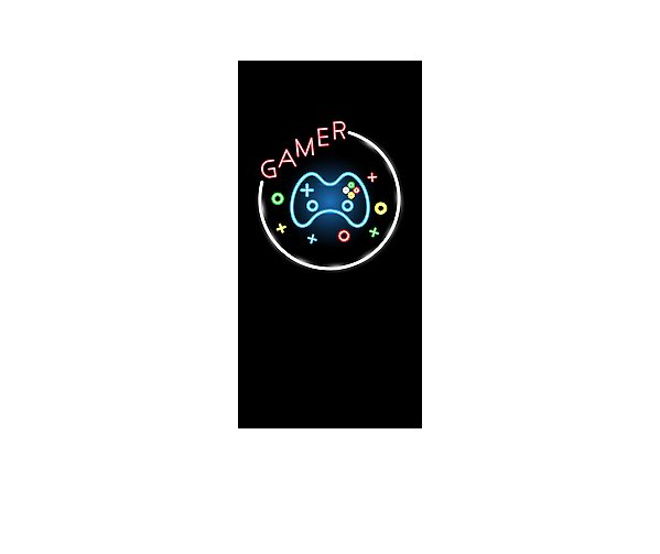 Painel De Festa Vertical 1,00 x 2,00 - Efeito Neon Gamer 013