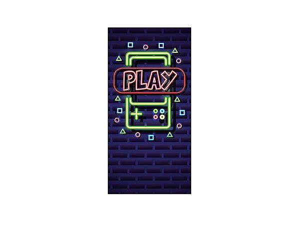 Painel De Festa Vertical 1,00 x 2,00 - Jogo Play 017