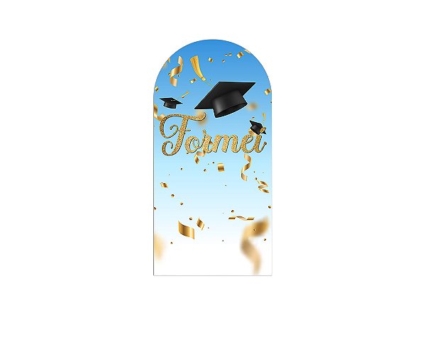 Painel De Festa Romano 1,00x2,00-  Formei Dourado 008