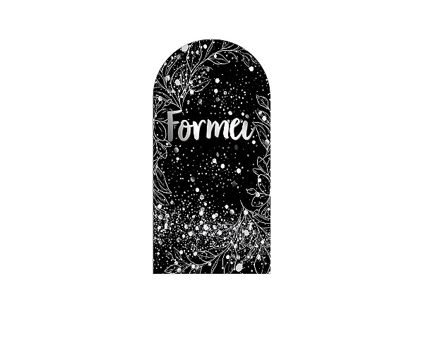 Painel De Festa Romano 1,00x2,00- Formei Prateado 012