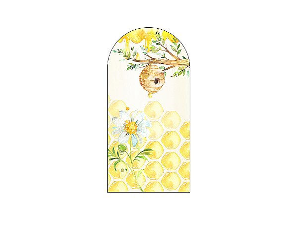 Painel De Festa Romano 1,00x2,00- Abelhinha Aquarela  001