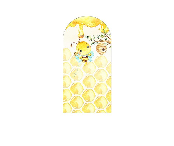 Painel De Festa Romano 1,00x2,00- Abelhinha Cute 005