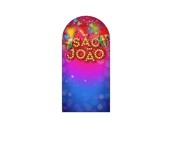 Painel De Festa Romano 1,00x2,00- São João Azul e Vermelho 031