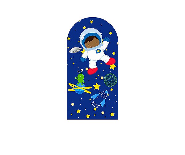 Painel De Festa Romano 1,00x2,00- Astronauta Cute 013
