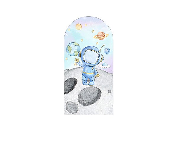 Painel De Festa Romano 1,00x2,00- Astronauta Candy 018
