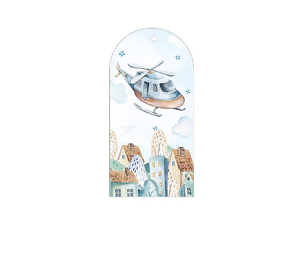 Painel De Festa Romano 1,00x2,00- Aviador Baby 005
