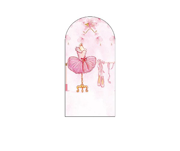 Painel De Festa Romano 1,00x2,00- Tutu de Bailarina 004