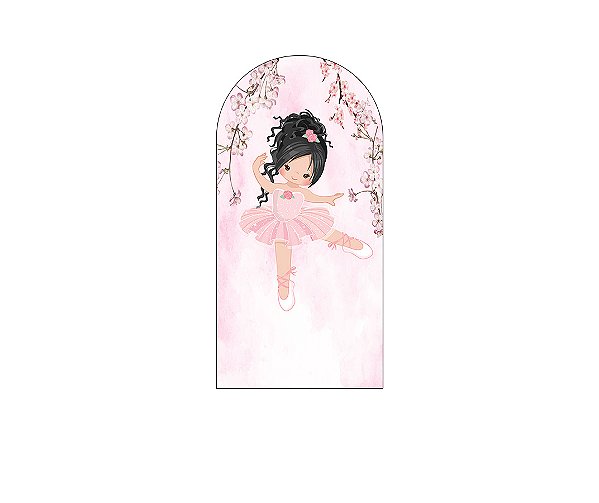 Painel De Festa Romano 1,00x2,00- Bailarina Delicada Dançando 009