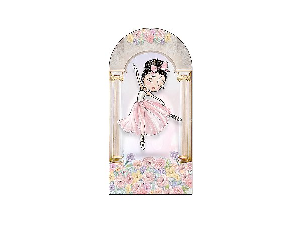 Painel De Festa Romano 1,00x2,00- Bailarina Colunas 036