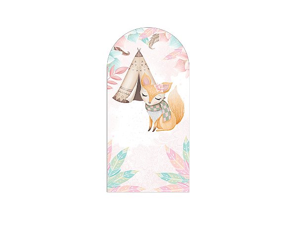 Painel De Festa Romano 1,00x2,00- Bosque Roposa Boho 009