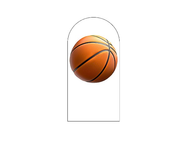 Painel De Festa Romano 1,00x2,00- Bola de Basquete 007