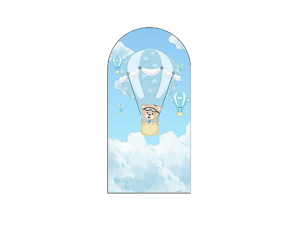 Painel De Festa Romano 1,00x2,00- Chá de Bebê Urso Baloeiro 002