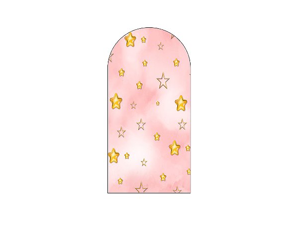 Painel De Festa Romano 1,00x2,00- Chá de Bebê Brilha Brilha Estrelinha 019