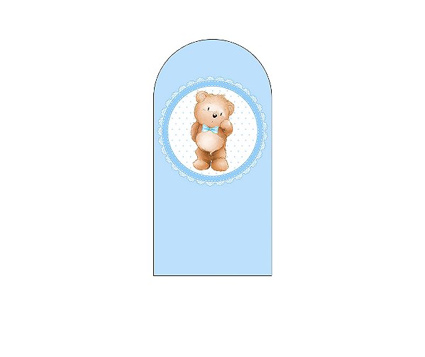 Painel De Festa Romano 1,00x2,00- Chá de Bebê Cute Azul 043