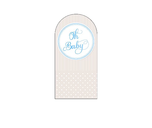 Painel De Festa Romano 1,00x2,00- Chá de Bebê Oh Baby Azul 044
