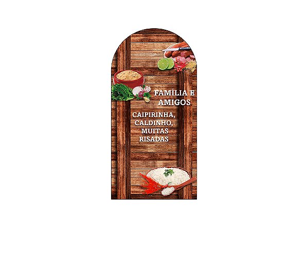 Painel De Festa Romano 1,00x2,00- Feijoada Brasileira 001