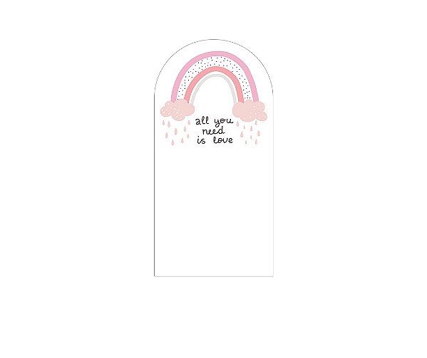 Painel Romano Veste Fácil 1,00x2,00 - Arco-íris Cute 004