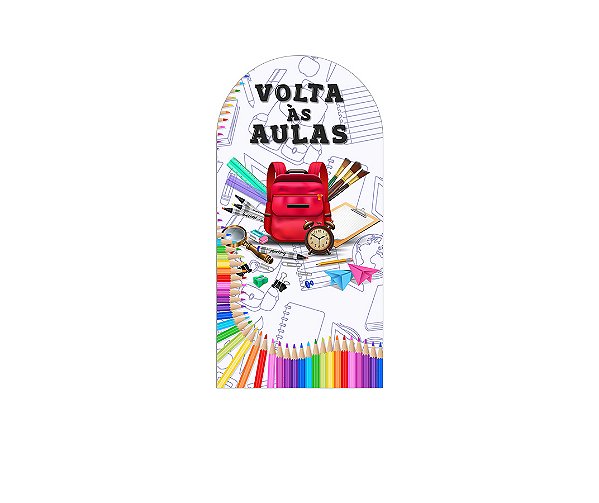 Painel Romano Veste Fácil 1,00x2,00 - Volta as Aulas 039