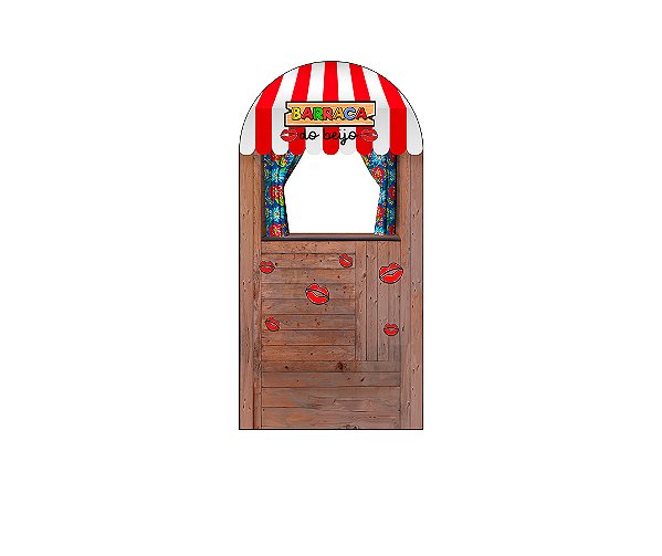 Painel Romano Veste Fácil 1,00x2,00 - Festa Junina Barraca do Beijo 023