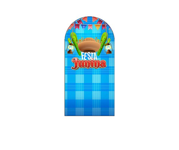 Painel Romano Veste Fácil 1,00x2,00 - Festa Junina Chapéu de Palha 033