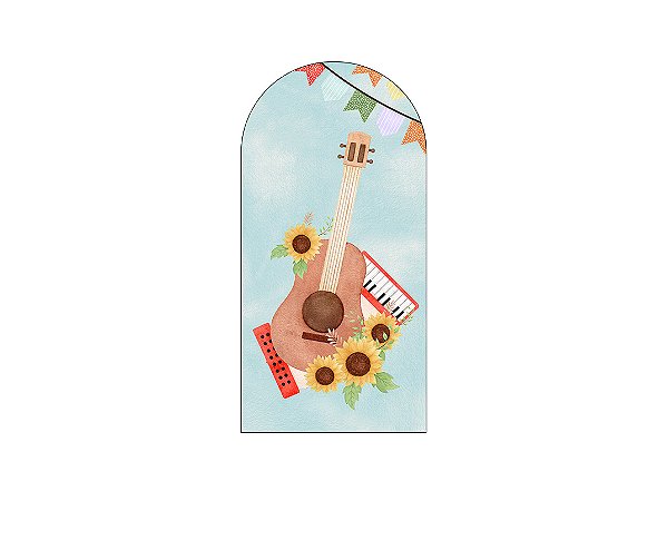 Painel Romano Veste Fácil 1,00x2,00 - Festa Junina Aquarela 036