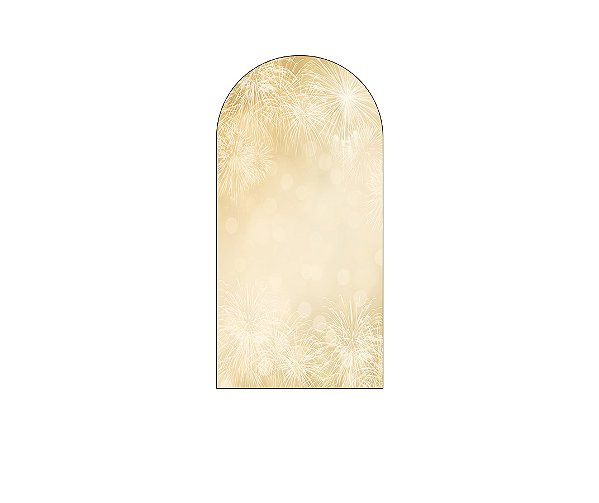 Painel Romano Veste Fácil 1,00x2,00 - Ano Novo Dourado com Fogos 006