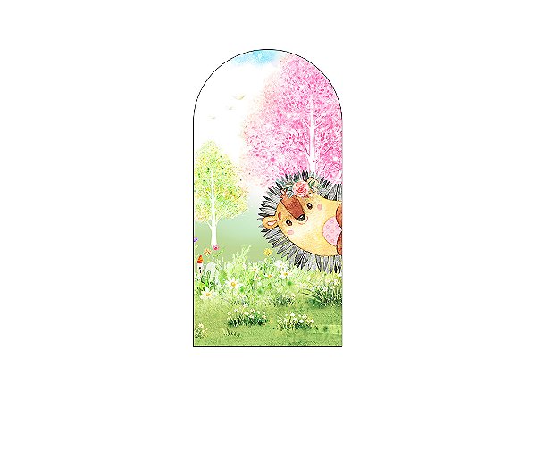 Painel Romano Veste Fácil 1,00x2,00 - Safari Rosa Aquarela 013