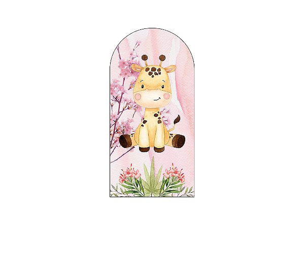 Painel Romano Veste Fácil 1,00x2,00 - Safari Girafinha Cute 014
