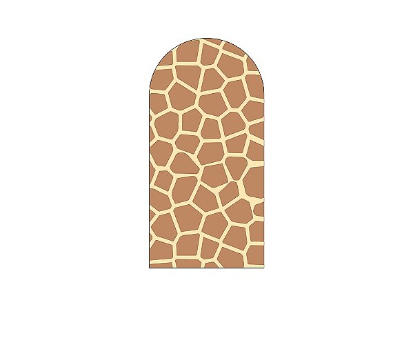 Painel Romano Veste Fácil 1,00x2,00 - Safari Estampa Girafa 021