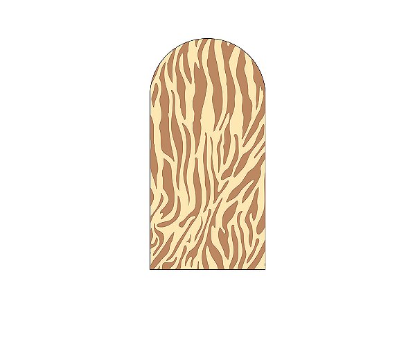 Painel Romano Veste Fácil 1,00x2,00 - Safari Estampa Tigre 022