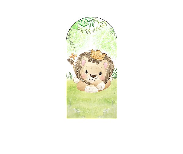 Painel Romano Veste Fácil 1,00x2,00 - Leão Aquarela 039