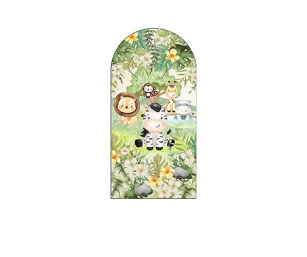 Painel Romano Veste Fácil 1,00x2,00 - Safari Aquarela 086